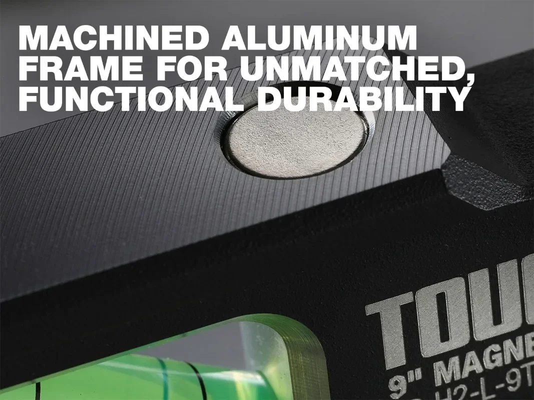 Aksesoris Alat Level Torpedo Magnetik TOUGHBUILT TB-H2-L-9T-M 9-in