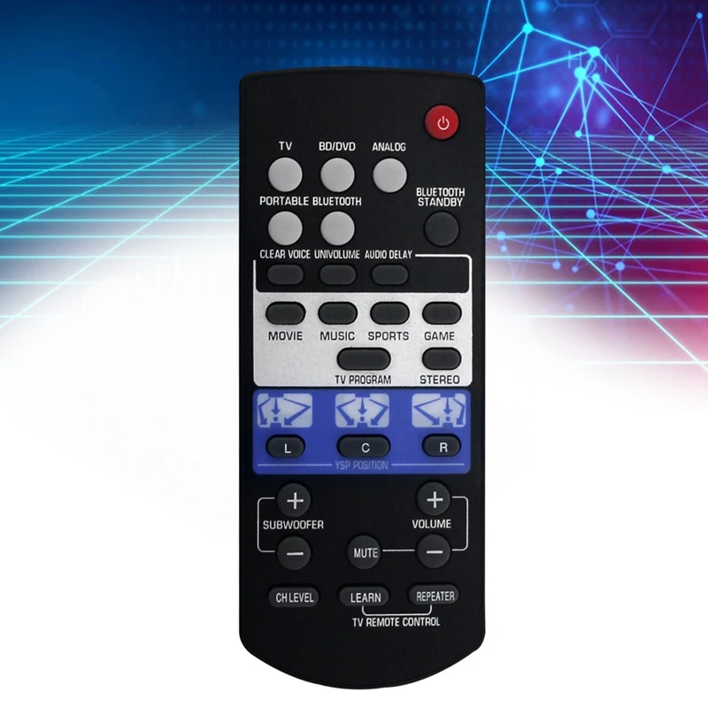 Replace FSR80 ZG80760 Remote Control For Yamaha Soundbar YSP-1400BL YSP1400 YSP-1400 Audio System