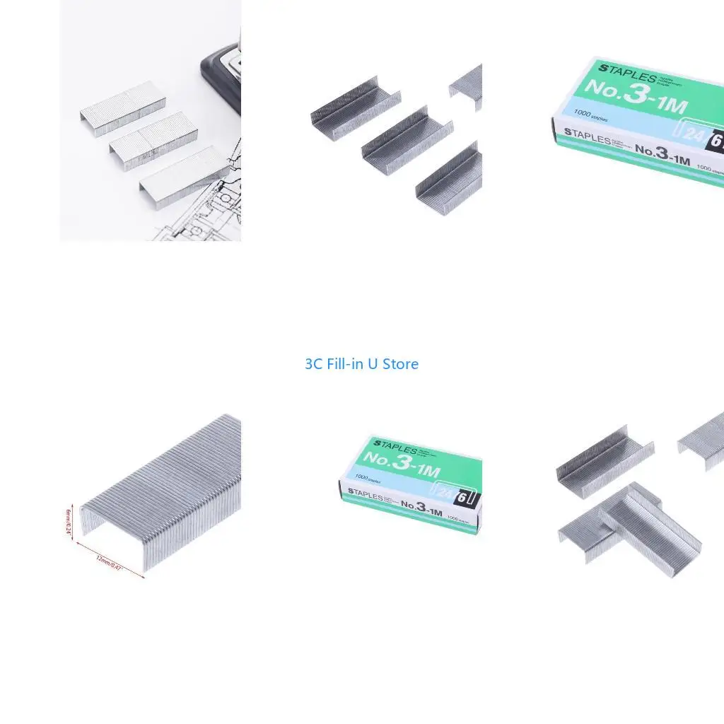 G8TA 1000Pcs/Box 24/6 Metal for Staples For Stapler Office School Supplies Stationery