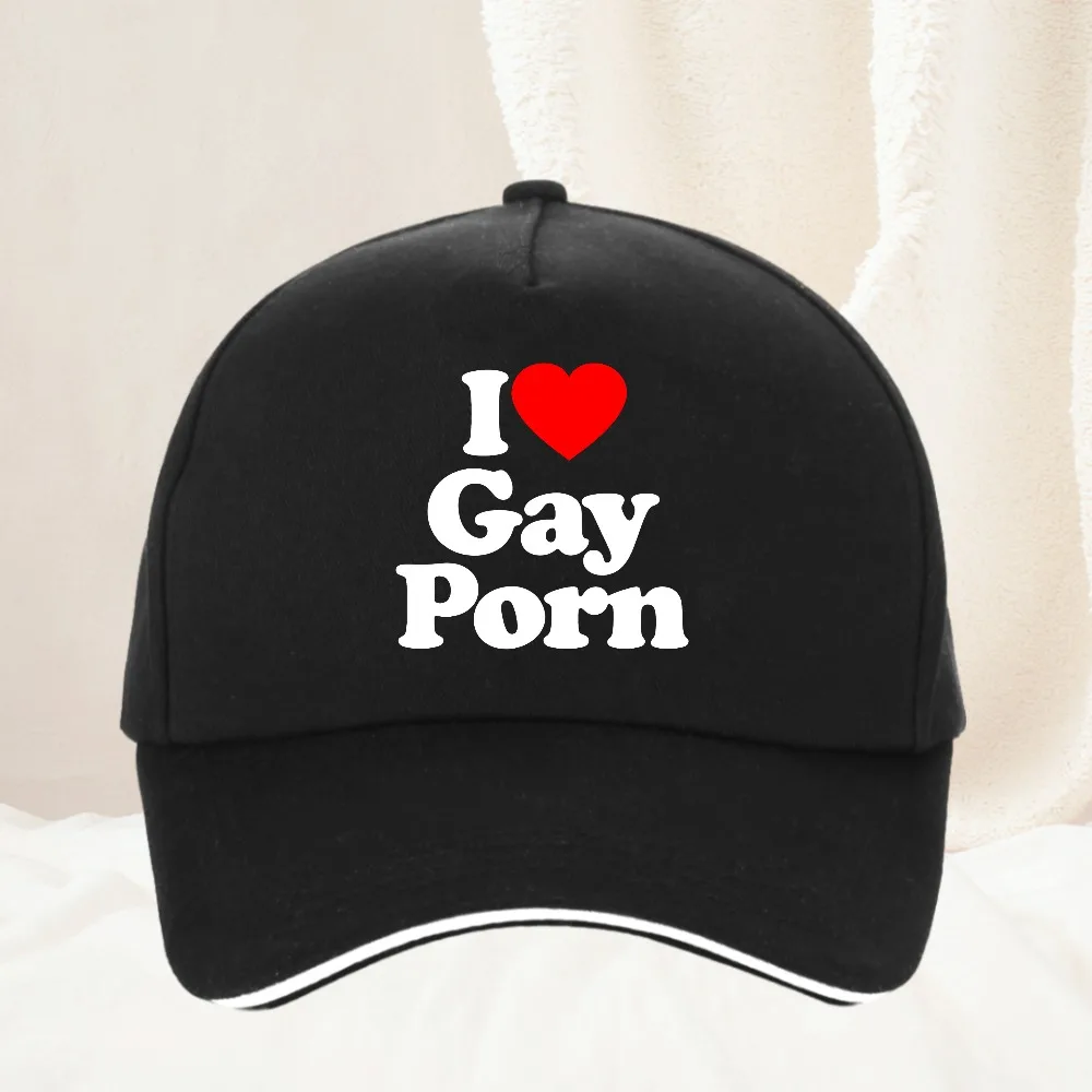 

I Love Gay Pride Baseball Cap Outdoor Men Women's Adjustable Rainbow LGBT Dad Hat