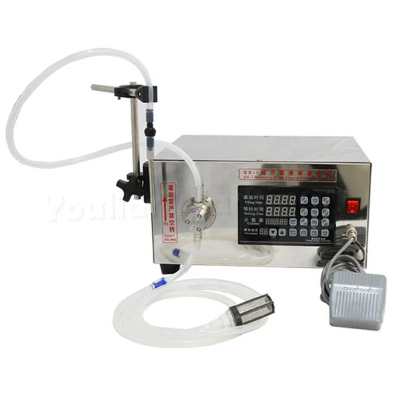 GX-1 5-4500ml Semi-automatic Magnetic Pump Liquid Filling Machine For Oil Beverage Lotion Milk Juice Magnetic Pump Bottle