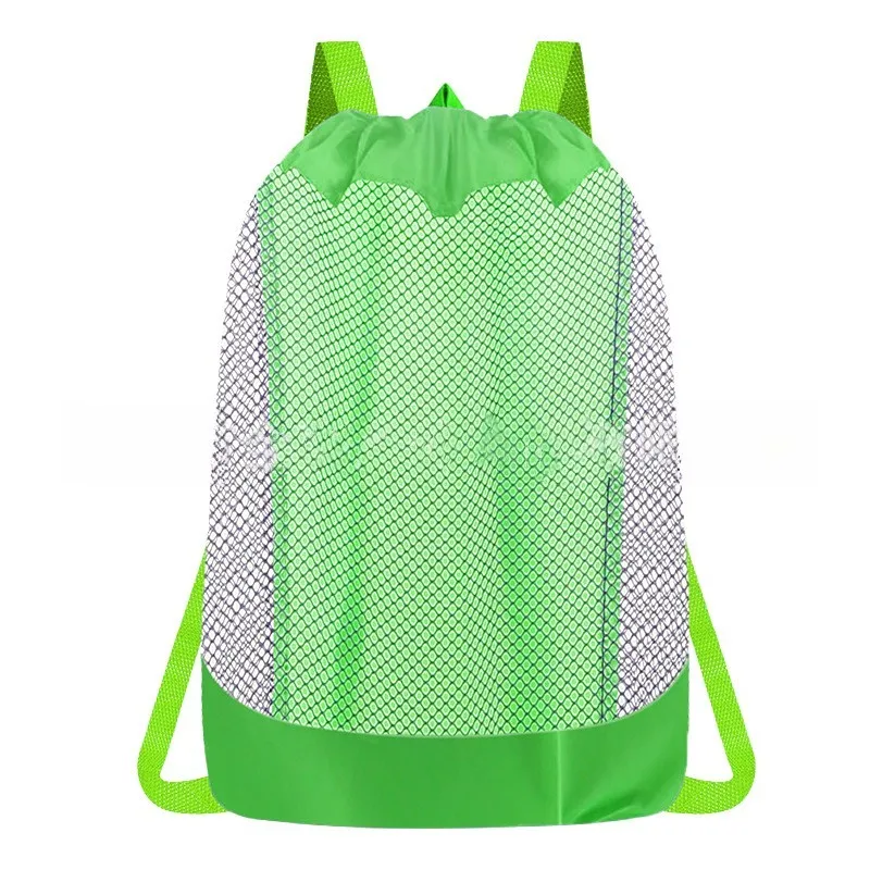 

Сетчатый рюкзак для хранения пляжных игрушек, лопаты для игр в воду с песком, большая вместимость с прозрачными сетчатыми панелями для легкого доступа