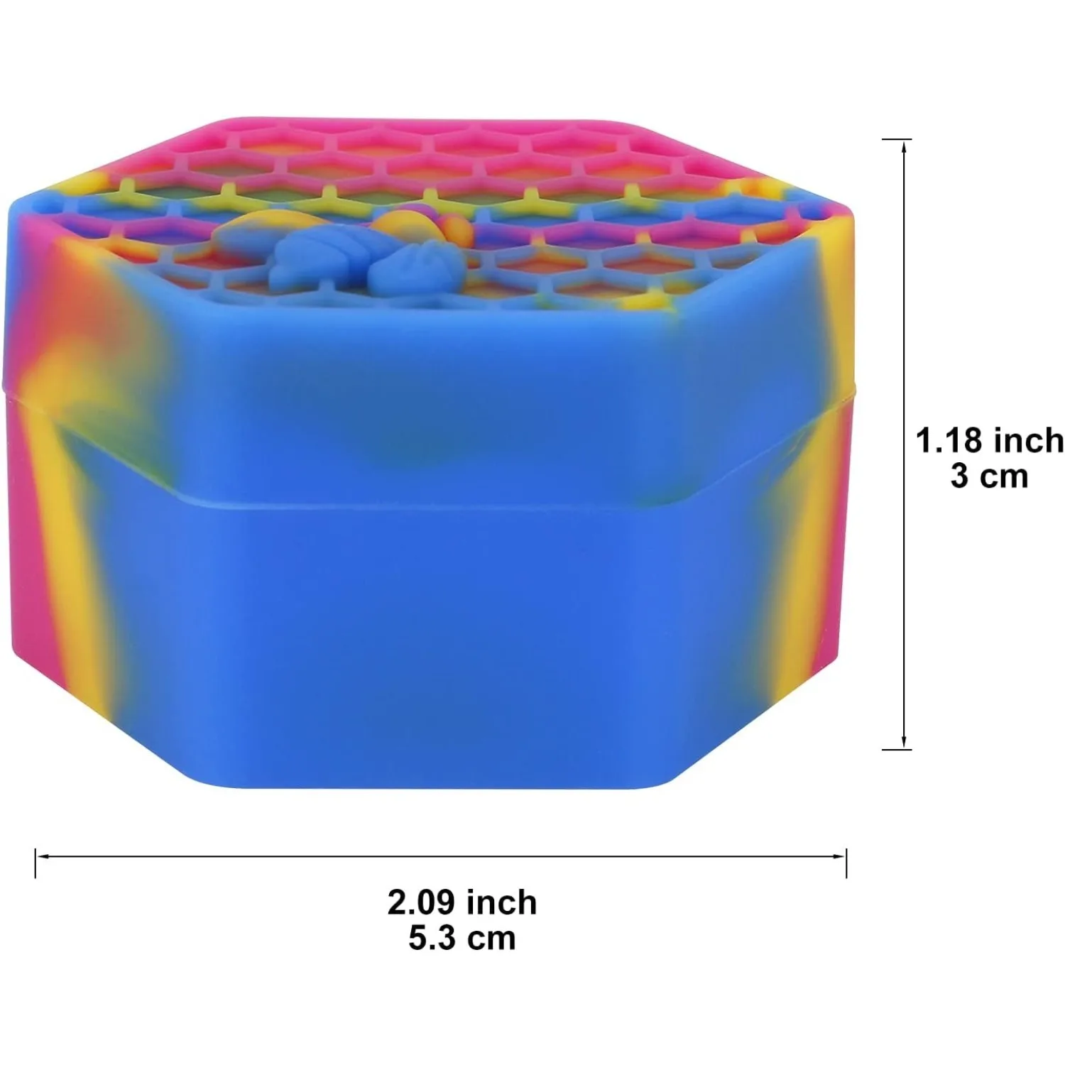1 Piece Hexagonal Silicone Honeycomb Stash Container 26ML