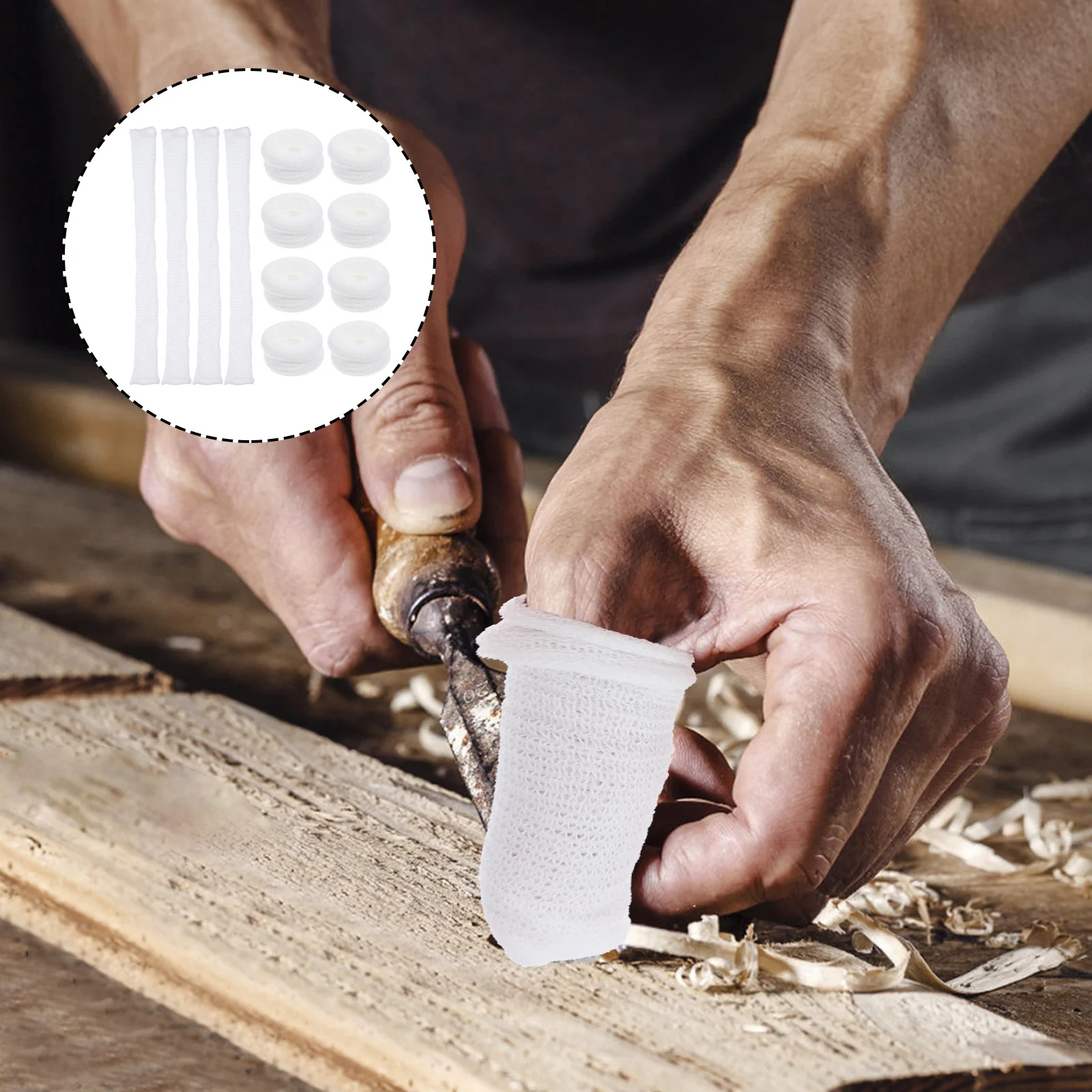 20 قطعة يغطي متعددة الوظائف قابلة لإعادة الاستخدام مقاومة للاهتراء غطاء للأصابع DIY بها بنفسك الحرف المنزلية مكتب استخدام تنفس مادة القطن