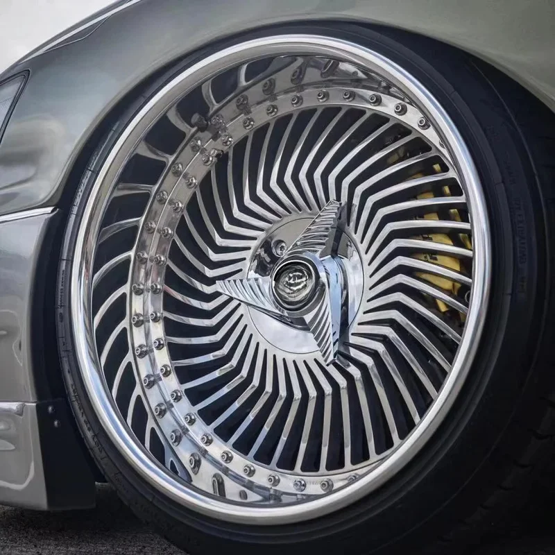High Quality 2 Piece T6061 Forged Deep Dish Alloy Wheel Hubs 18-24 Inch 5X112 5X114.3 5X120 Auto Modification Spare Parts