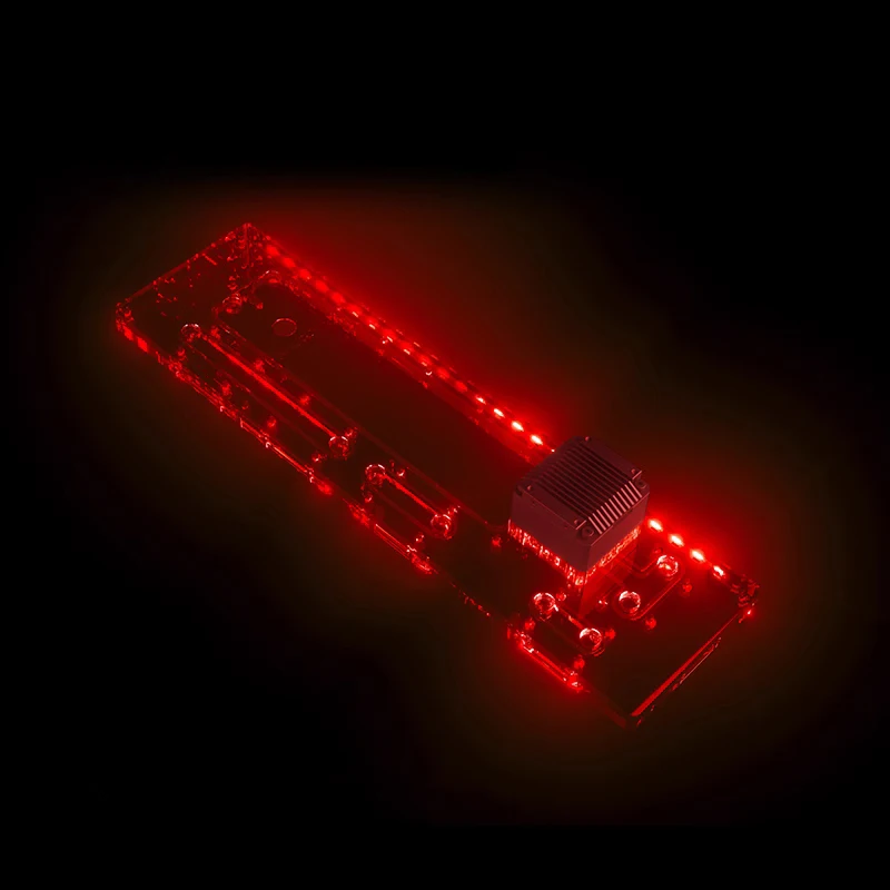 Bykski Distro Plate Reservoir For Phanteks NV7 Computer Case,Transparent , Water Cooling Rectangle Tank,RGV-PHA-NV7-P