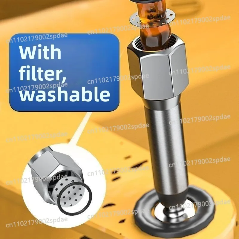 Dual Grease Gun Nozzle Kit Industrial Lubrication Accessory for Excavator Truck Auto Maintenance