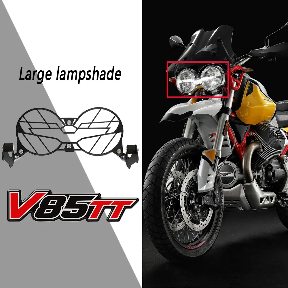 

V85TT NEW Motorcycle Folding Headlight Guard Protector Grill Double Protection For Moto Guzzi V85 TT