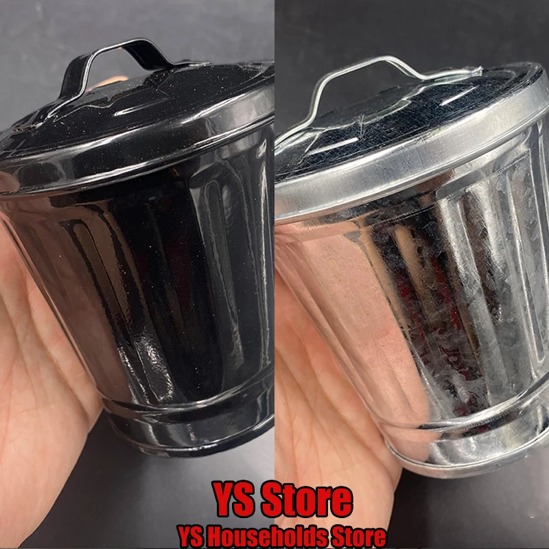 

1/6 Soldier Metal Garbage Can Model Accessory 9.5cm High Large Trash Tube Toys Ornament For 12" Action Figure Scene Decoration