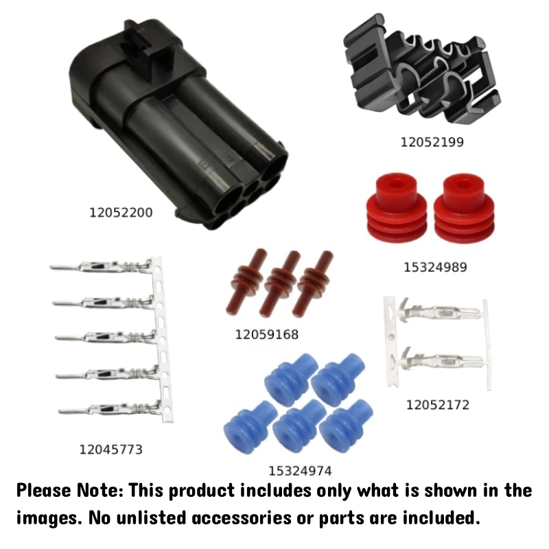 12059472,Female Housing,7-Position,Wire Harness Plug,Automotive Connector,Tab Width 1.5+4.8mm,Sealable,Male,12052200