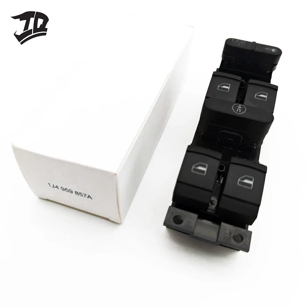 Imagen 7: OE: 1J4959857A interruptor de ventanilla eléctrica principal para asientos Golf VW MK4 Bora adecuado para Skoda O Cutacia MK1 Fabia c luz verde