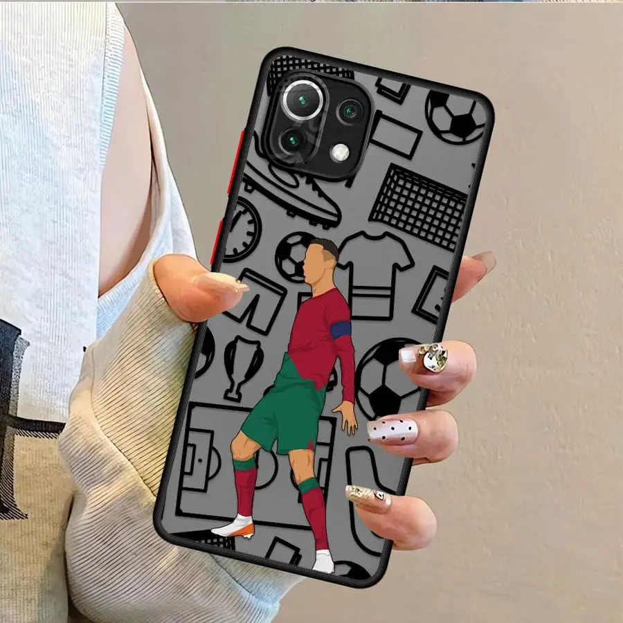 غطاء خلفي للهاتف لهاتف Xiaomi Mi 12x 10T 13 11 Lite 14 13 Pro 12T 11T كارتون كرة قدم رياضي رائع