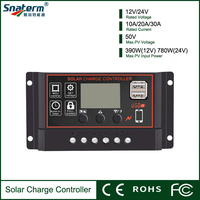 12V 24V10A LCD display dual MOS PWM control solar charge and discharge controller with USB solar controller for solar system use