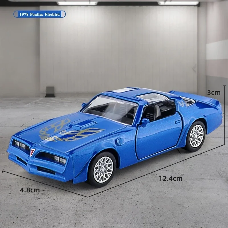 Symulacja 1:36 Pontiac Firebird aluminiowy model samochodu sportowego odlewane metalowe pojazdy zabawkowe kolekcja zabawek dla dzieci miniaturowy voiture