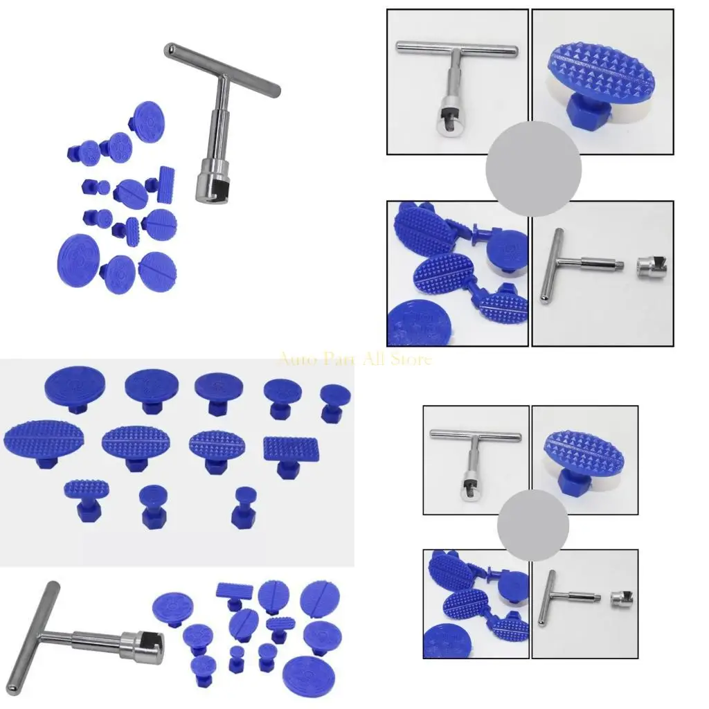 

J0MA Эффективный ремонтный комплект для ремонта вмятин своими руками, 12 съемников и Т-образная ручка для небольших и больших не