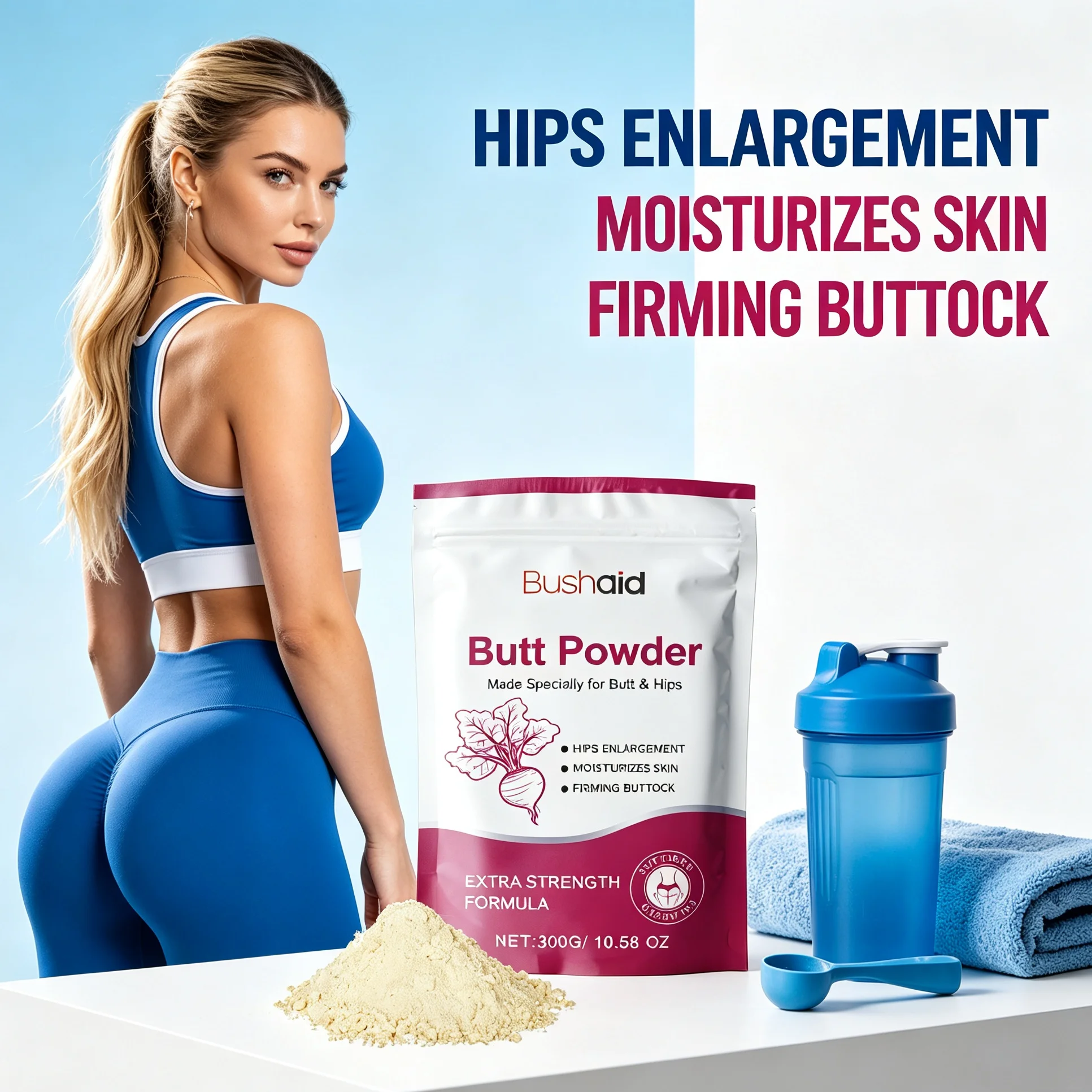 Fitness Nutrition Protein - 여성 엉덩이 근육 강화 단백질 파우더,