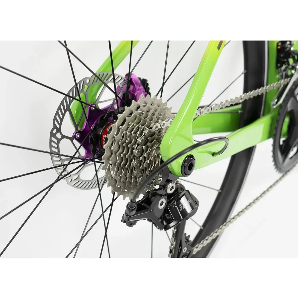 تويتر T10pro RS-2 * 12 سرعة سباق قواطع الرياح T800 دراجة الطريق من ألياف الكربون ، الطريق الداخلي الكامل ، فرامل قرص الزيت الهيدروليكي bicicletas