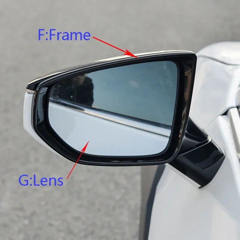Reverse Mirror Cover Border Light Car Accessories For Lexus ES UX LS Rearview Mirror Shell
