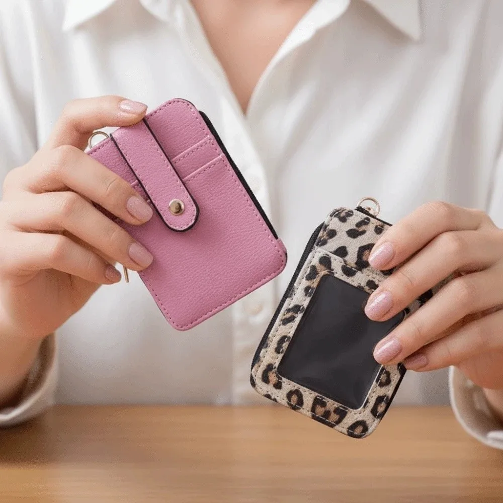 

Portable Flowers and Plants Wallet PVC Classic Floral Patterned Card Bag Anti-splash Water Fashion Short Leather Purse Work