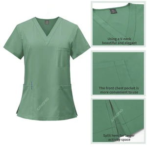 Draining Scrub Top und gemeinsame Hosen, medizinische Uniformen, Uniform der Krankenschwester, Operationsanzug, Arbeitskleidung, Neue, neu, neu, neu 8 Hauptverkäufe funktionieren - №3