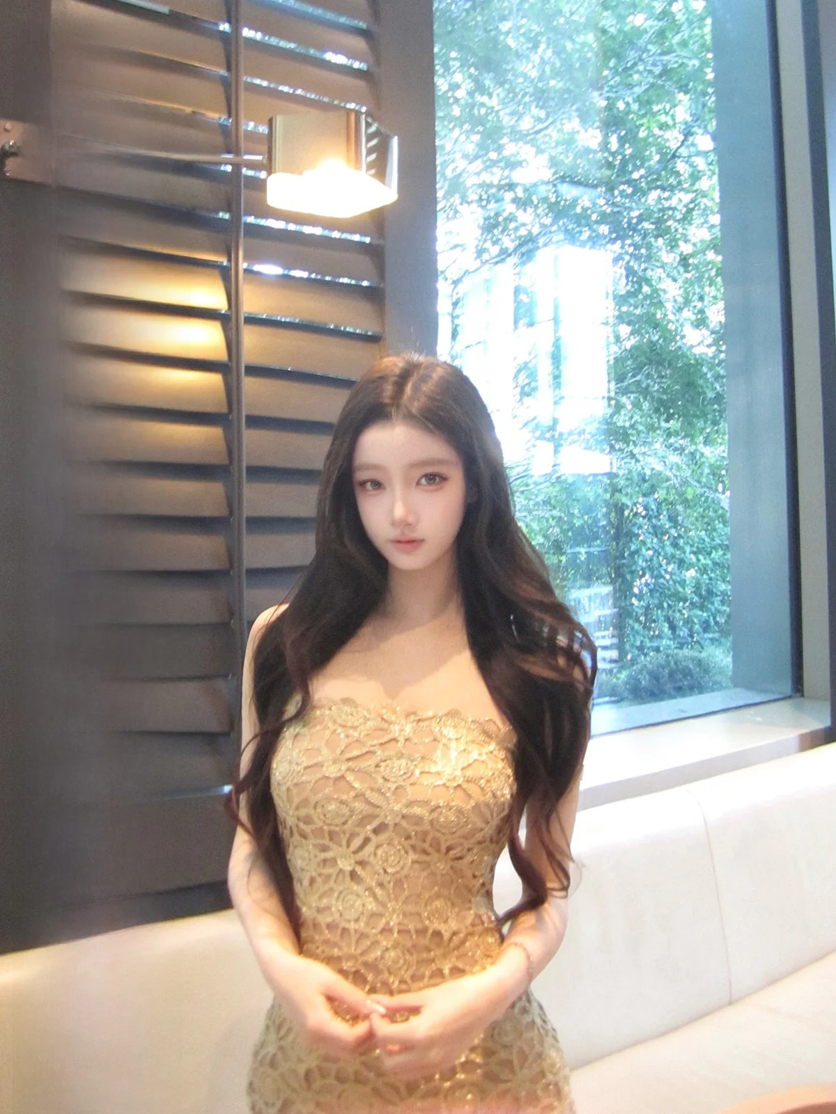 

Hotdog Spicy Lace Patterned Svel Wrap Dr Slimming Design Waist-Cinching Casual Sle Youthful Spring Collection