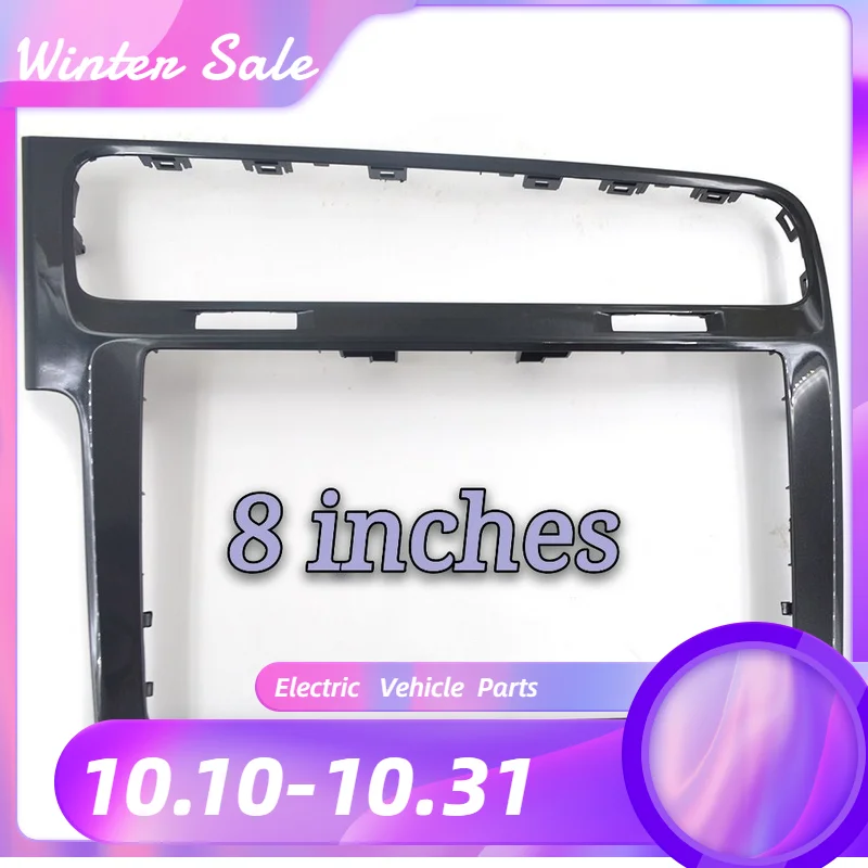 8 inch / 9.2 inch Piano Black MIB Radio Frame Panel Plates Decorative Frame For VW Golf 7 MK7 Golf 7.5 MK7.5 MIB Stereo