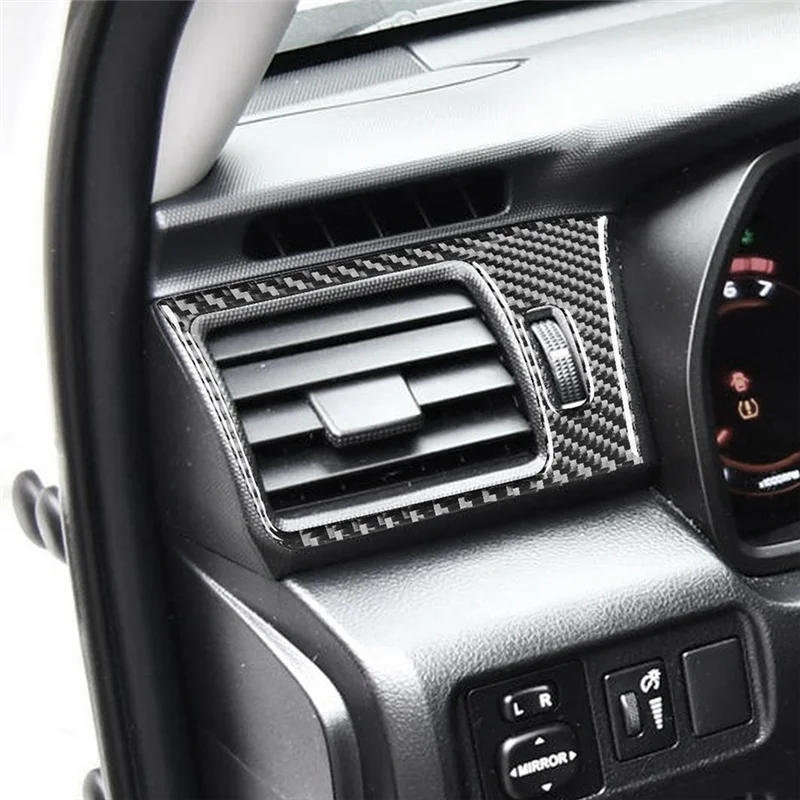 

Carbon Fiber For Toyota 4Runner 2010-2020 LHD Center Control Dash Side Air Vent Trim Cover Interior Accessories-A65M