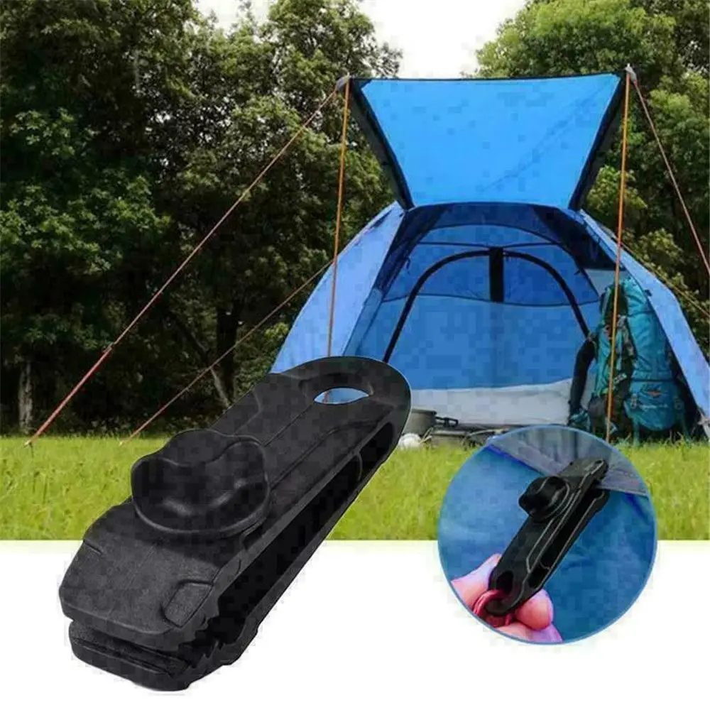 1/5/10Pcs ReusableTent Clip Tarpaulin Clip Camping Hook Buckle Camping Tool Heavy Duty image 2