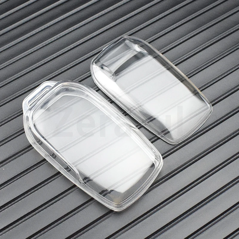 For Toyota RAV4 Crown Hilux Fortuner Camry Land Cruiser Prado Transparent TPU Car Remote Key Case Cover Shell Fob Accessories