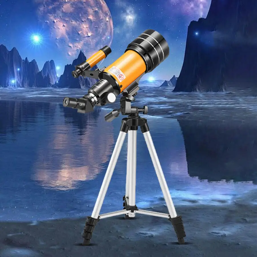 

F30070 HD Astronomical 150 times magnification Telescope Refractor Telescope Is Suitable For Mountaineering Hiking