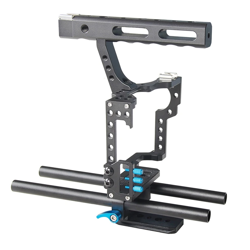 C5 Camera Kooi Staaf Rail Rig Follow Focus Ondersteuning Handgreep Grip Stabilisator Voor Sony A7ii A7r A6300 A6500 A6000