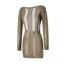 Women Autumn Ripped Knit Dress Long Sleeve Backless Bodycon Mini Dress Summer Fall Club Sexy E-Girl Dresses Female - AliExpress 