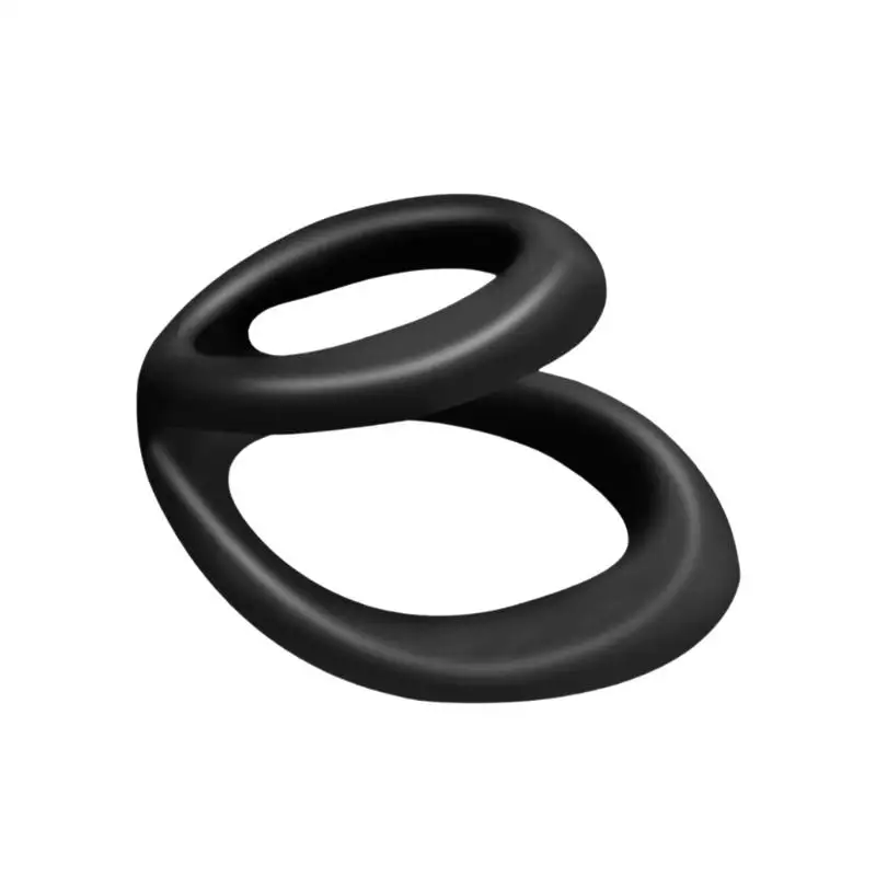 Odorless Silicone Cock Ring Set Erection Enhancer Delay Ejaculation Comfort Fit Adult Toy for Men Private Use