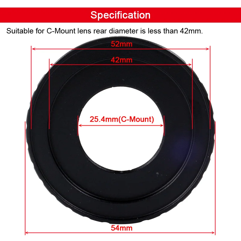 C-FX Adapter For C Mount Movie CCTV Lens to Fujifilm X FX Fuji Camera X-Pro1 X-T1 X-T10 X-T4 X-Pro1 X-E1 X-E2 X-A3