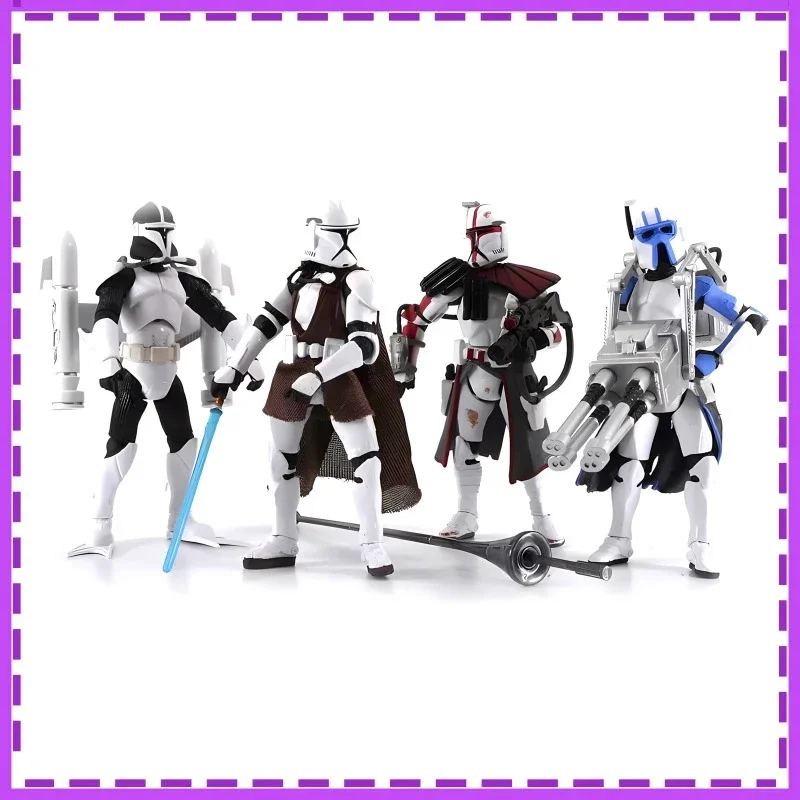 

Hasbro Anime Star Wars Clone Trooper Squad Hoth Assault Christmas Gifts or Collection Genuine Action Figure Model Toys