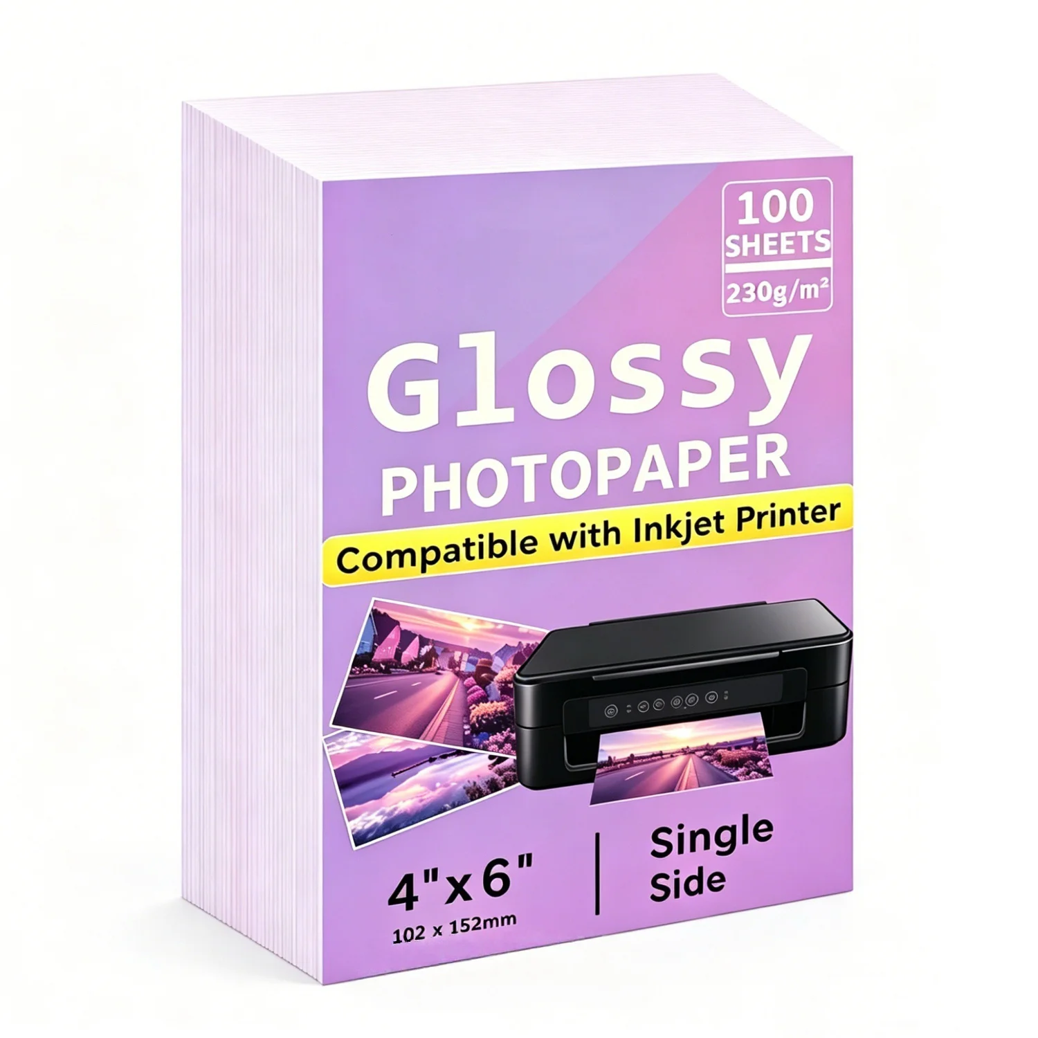 100-folhas-de-papel-fotografico-4r-230-gsm-4-x-6-polegadas-papel-fotografico-premium-brilhante-para-impressora-papel-para-brochuras-para-impressora-jato-de-tinta