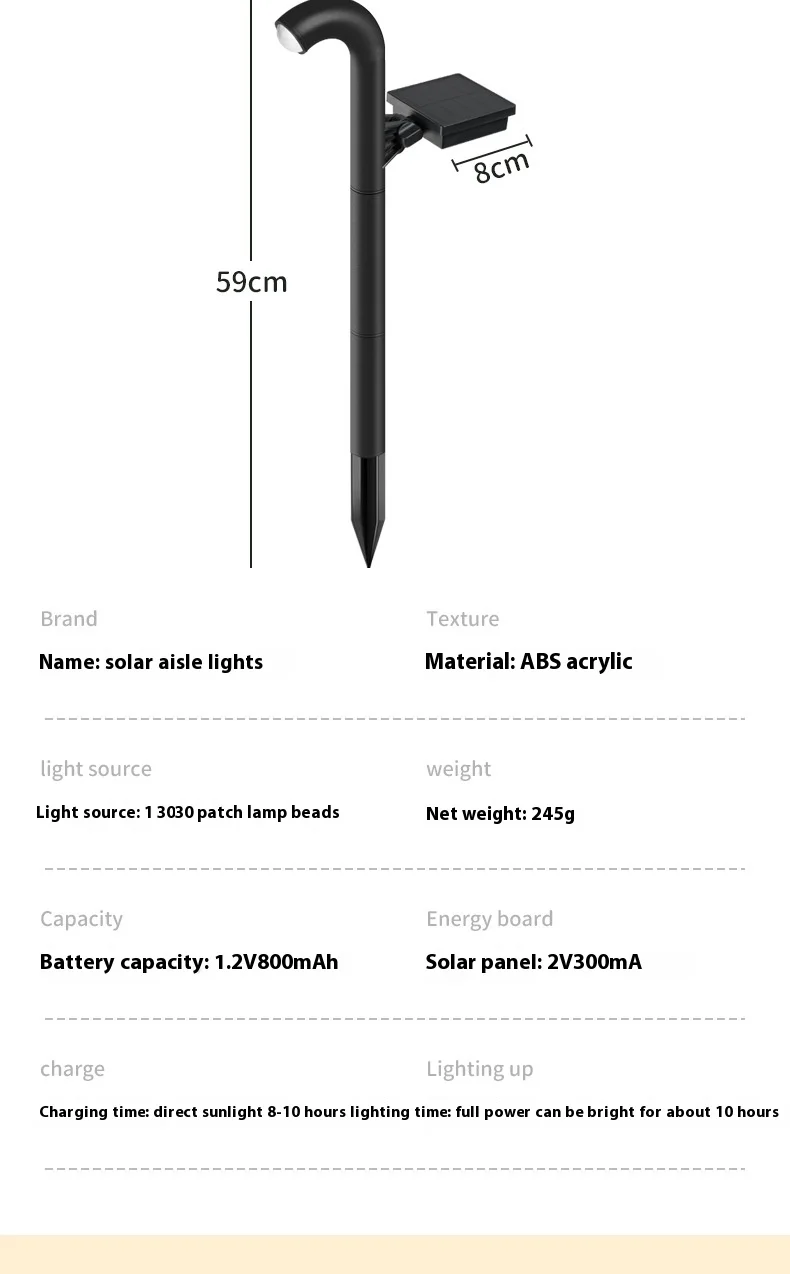 Solar Lawn Lights, Outdoor Garden Decoration, Solar Floor Lamps, Road Lighting, Solar Spotlights