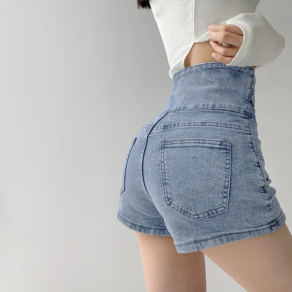 Casual Outing Black Womens Summer Shorts Cross Woven Shorts Black Color Female Polyester Fabric For Daily Wear