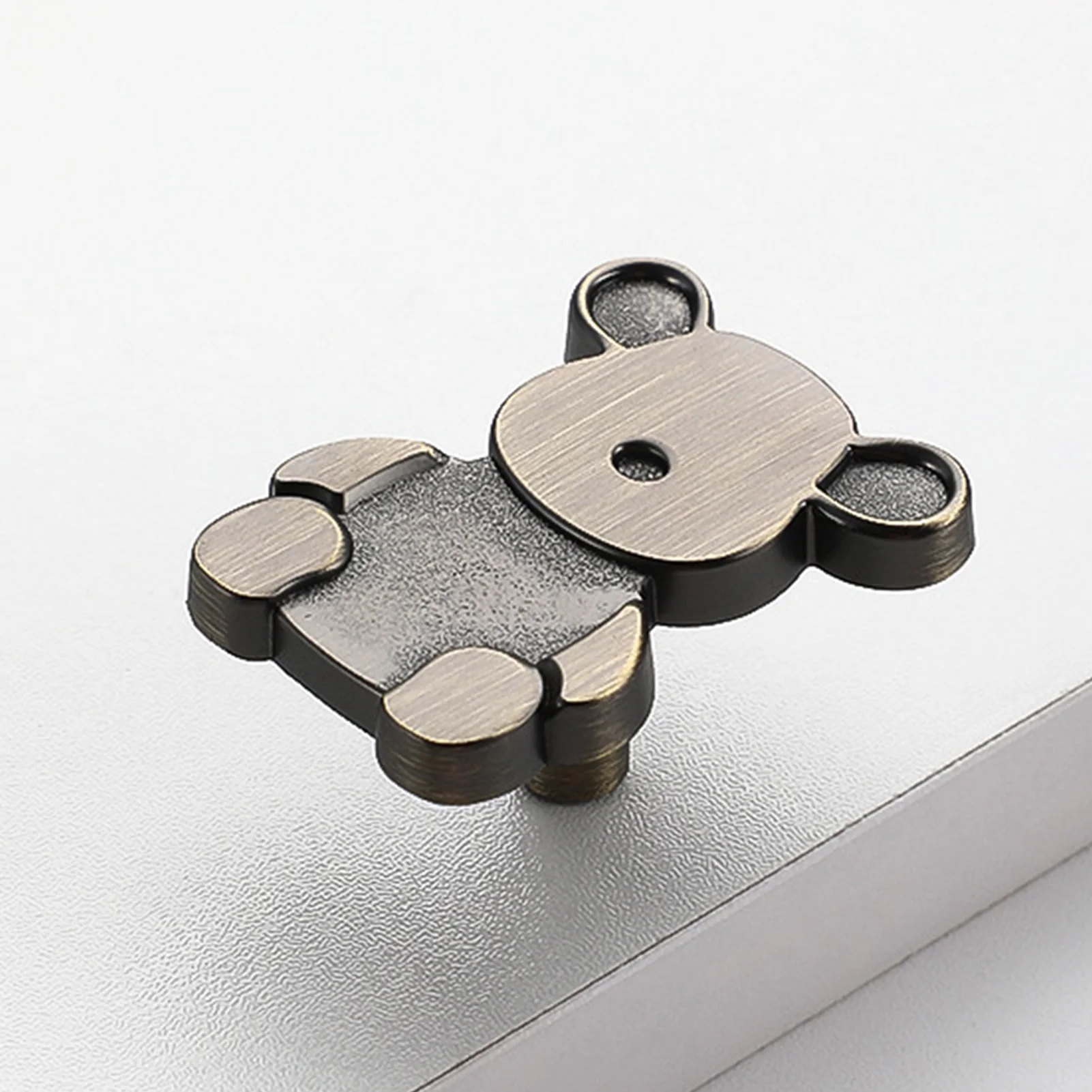 Maniglia per cassetto con modello orso Pomello per armadio in lega di zinco Design moderno e minimalista per mobili per la cameretta dei bambini