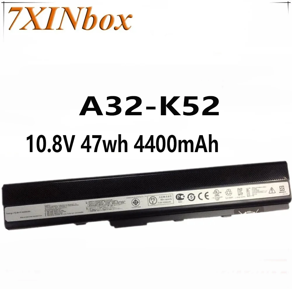 7XINbox A31-K42 A31-K52 A32-K52 A41-K52 10.8V 47wh 4400mAh Laptop Battery For Asus A42 A52 K42 K52 K52D K52DE K52N K52f K52J A62