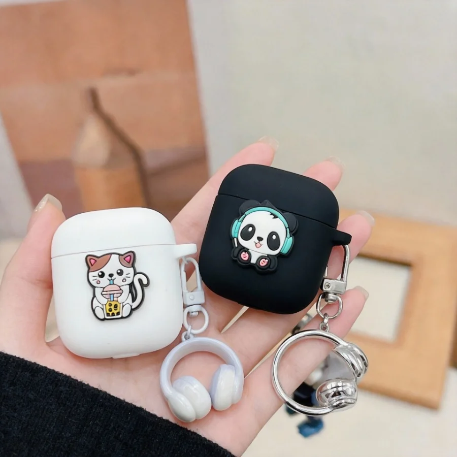 Coque avec pendentif pour �couteurs EarFun Air 2 NC /Air Mini 2 /Clip Case, �tui en silicone pour Earfun Air Mini 2