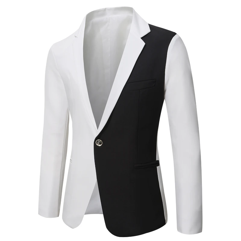 Chaqueta ajustada de alta calidad para hombre, traje de Color degradado, ropa de moda, gran oferta, Otoño, 2023