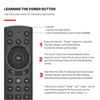 Y19A G20S Pro Voice Air Mouse Gyroscope IR Learning Backlit For Google Assistant Remote Control For Android TV BOX Smart TV