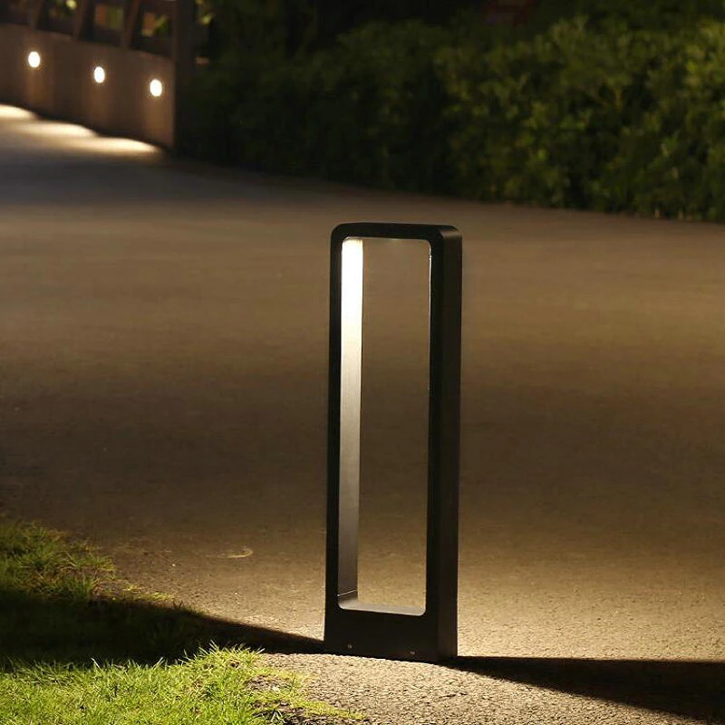 Imagem -06 - Cob Led Garden Light Lâmpadas para Gramado Pillar Light para Pátio Villa Paisagem Bollards Lighting ac 110v 220v dc 12v 15w 1pc