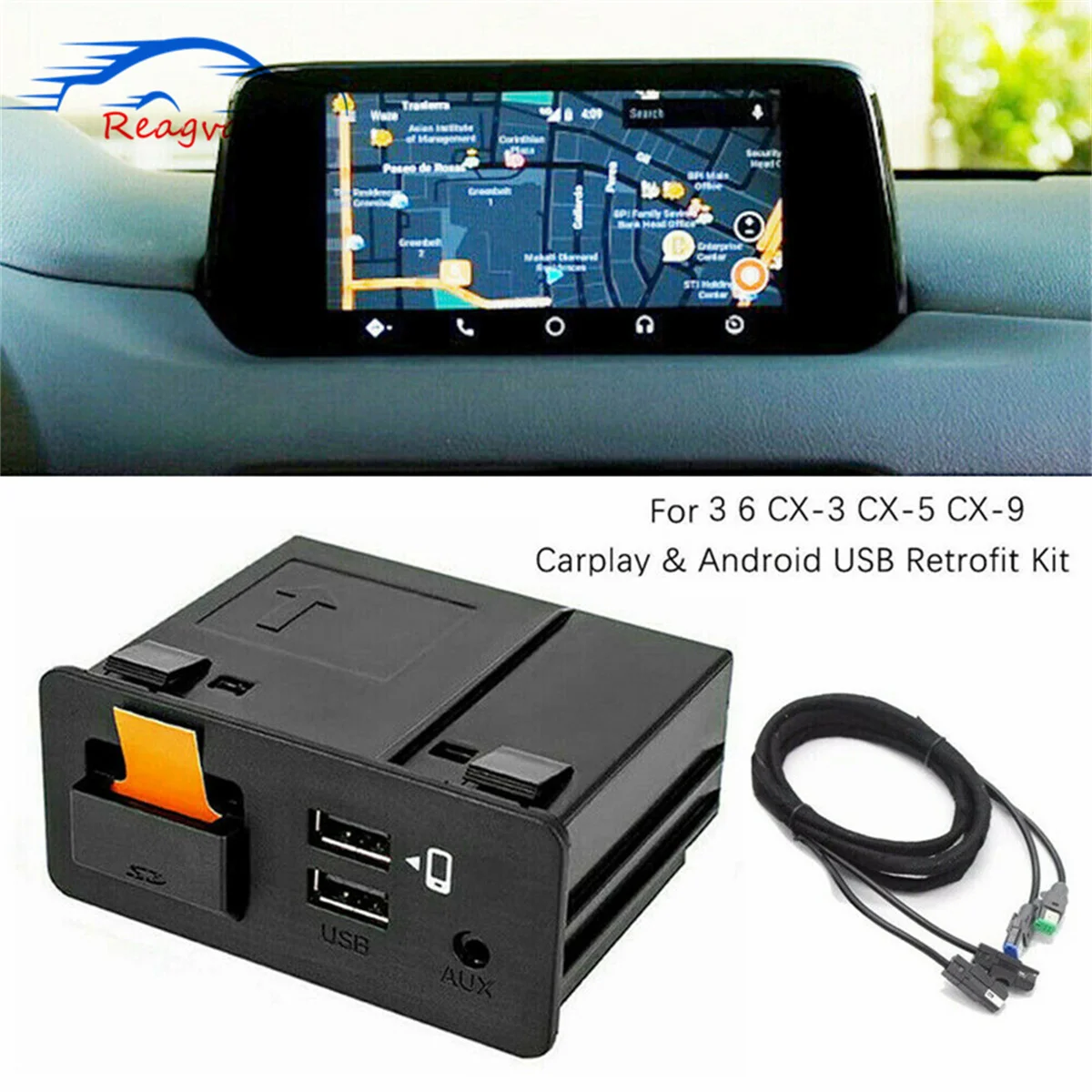 

TK78-66-9U0C TK78-66-9U0E USB Hub Aux Console Carplay & Android For Mazda 2016-2019 CX-9