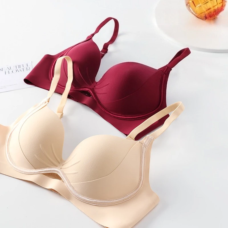 

Push Up Bra for Women Seamlesss Bras Comfortable Wireless Bralette Thick Chest Brassiere Sexy Lingerie 32-38AB