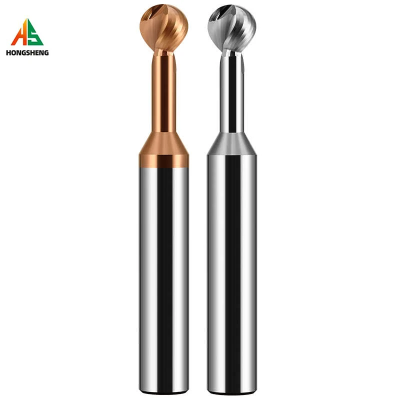 Ball T-Shaped Arch Milling Cutter 3D Lollipop End Mill R0.5 R0.75 12345678 R9 R10 Ball Slot Solid Carbide CNC For Steel Aluminum