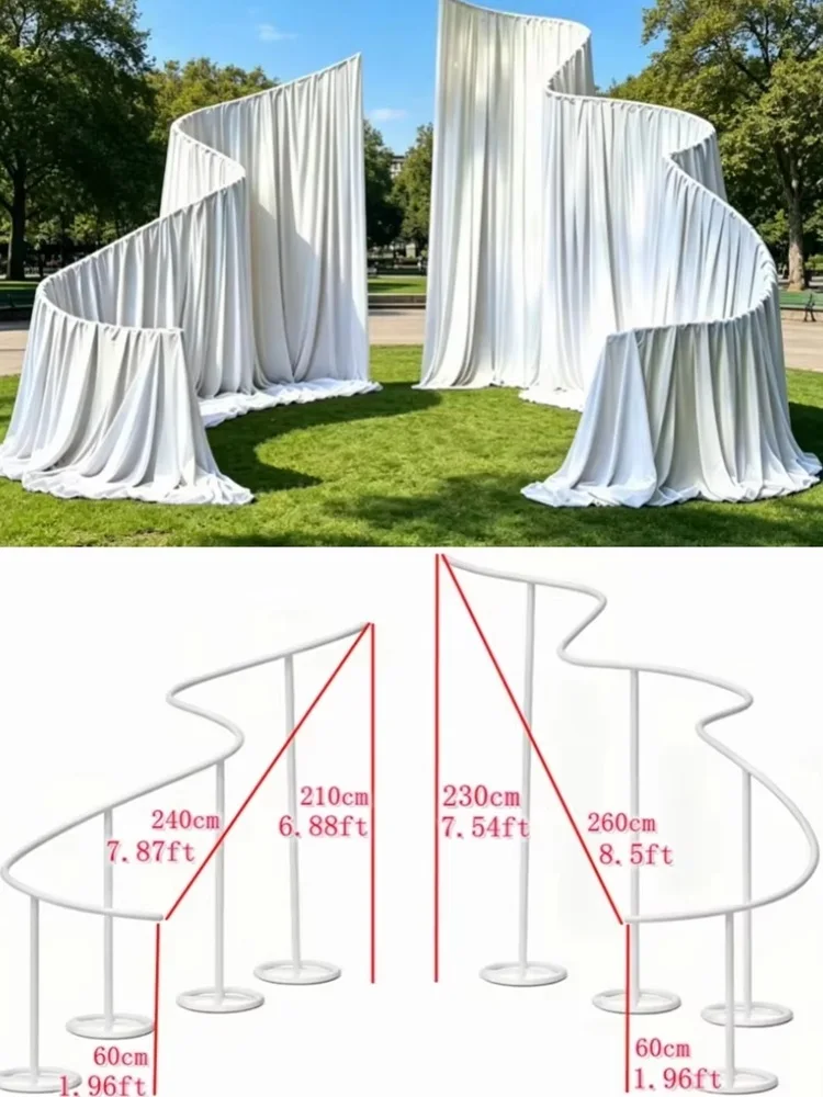 Neuer Bestseller: Outdoor-Hochzeitsbogen mit Drapierung, Luxuriöser Bühnenhintergrund im Waldthema, Party-Dekorationsstück, Verschiedene Stile Verfügbar – Detail 4