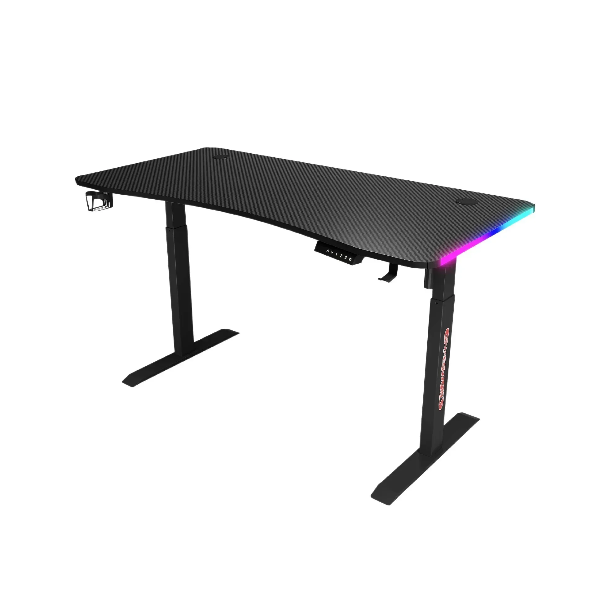 2023 Hot Selling High Quality Motorized Height Adjustable Computer Desk Electric Gaming Table Pc Desk Led