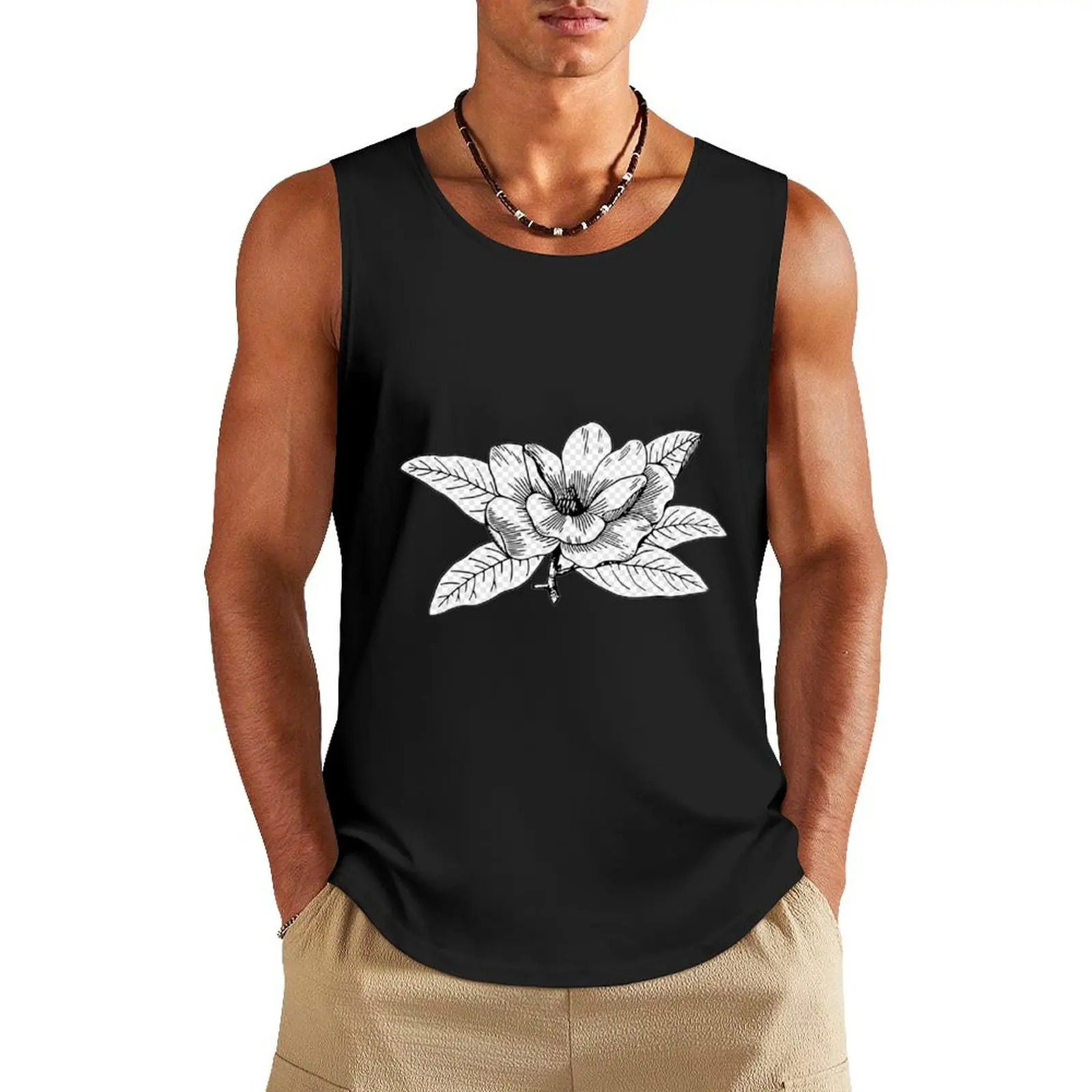 Colombiana rose Tank Top Vest male Vest for boy Men's gym articles fashion 2024 man